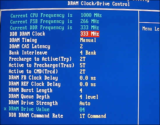 DRAM Clock/Drive Control