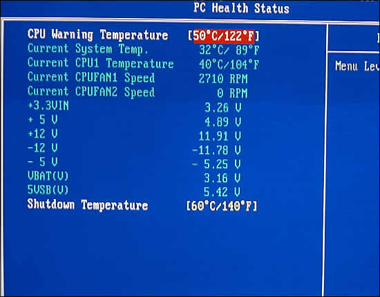 PC Health Status