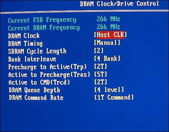 DRAM Clock/Drive Control