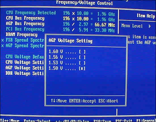 AGP Voltage