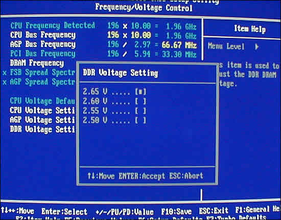 DIMM Voltage