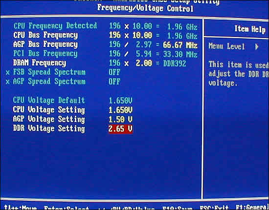 Frequency/Voltage Control