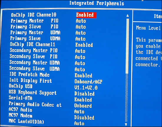 Integrated Peripherals