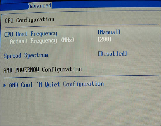 CPU Configuration