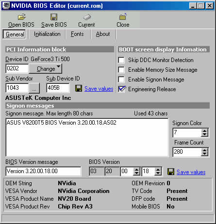 Leadtek BIOS Allgemein