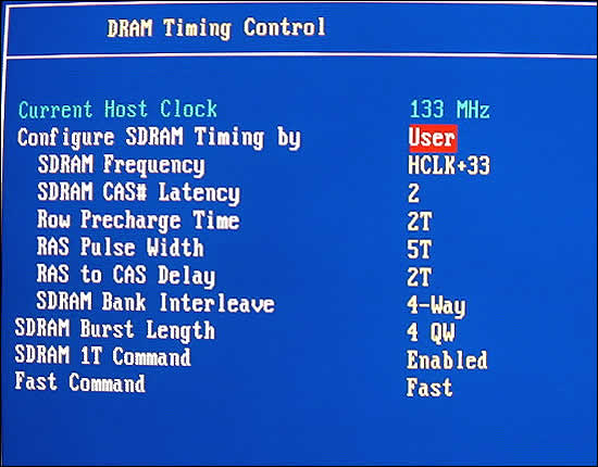 DRAM Timing Control