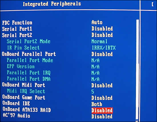 Integrated Peripherals