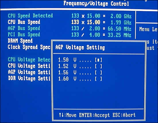 AGP Voltage