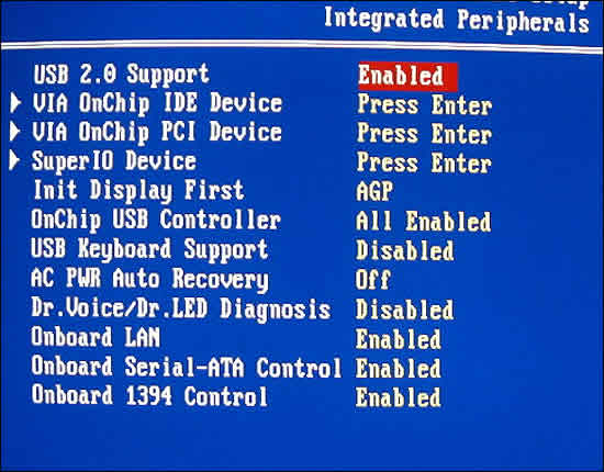 Integrated Peripherals