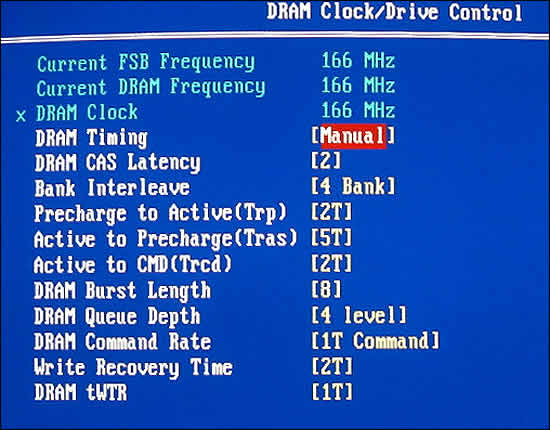 DRAM Clock/Drive Control