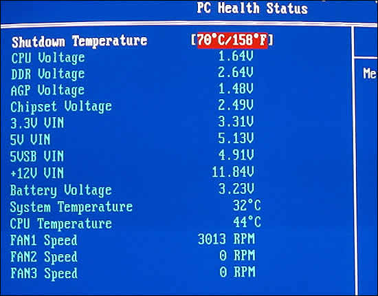 PC Health Status