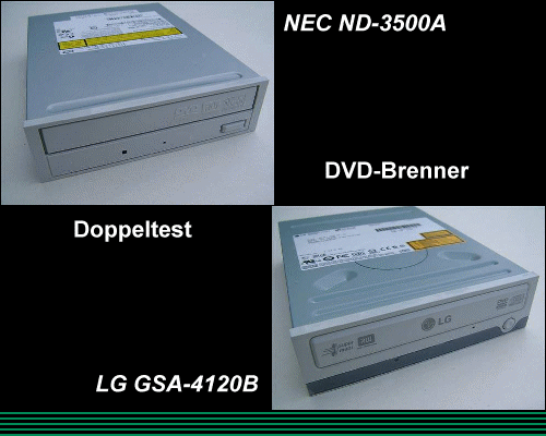 DVD-Brenner Doppeltest: LG GSA-4120B vs. NEC ND-3500A