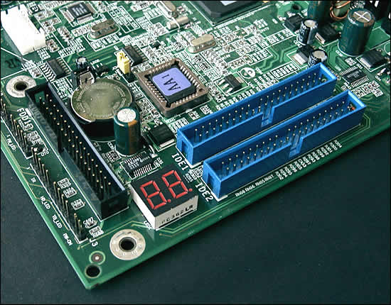IDE und Floppy-Anschluss, P80 Display
