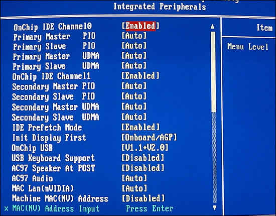 Integrated Peripherals