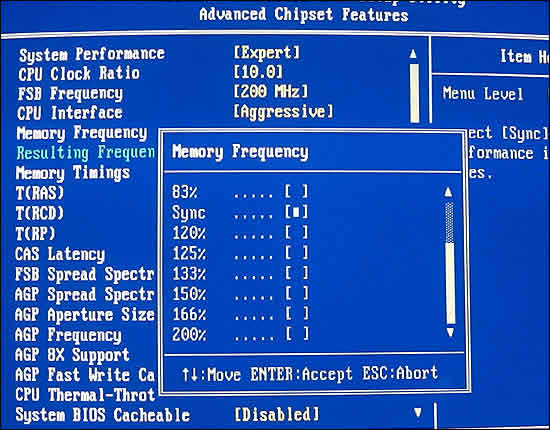 Memory Frequency