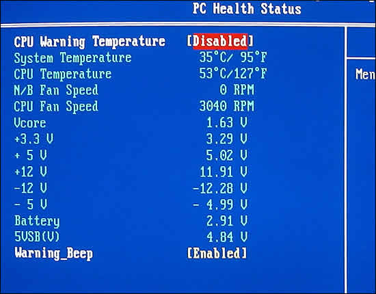 PC Health Status