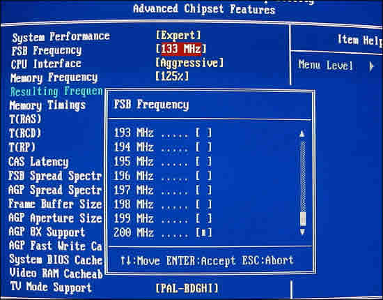 FSB Frequency