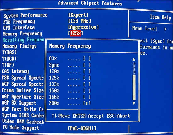 Memory Frequency