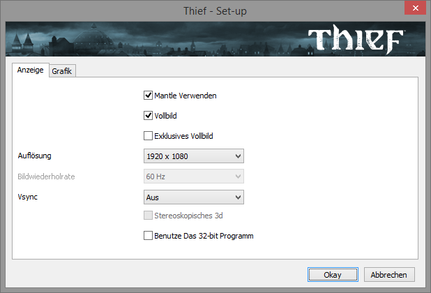 Windows 8.1, Einstellungen Thief, 1920x1080, Einstellungen 1