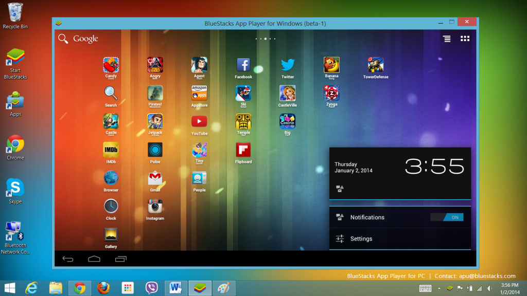 AMD - BlueStacks - Android unter Windows 8