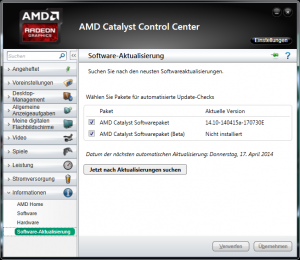 Catalyst-14.4RC-Softwareaktualisierung