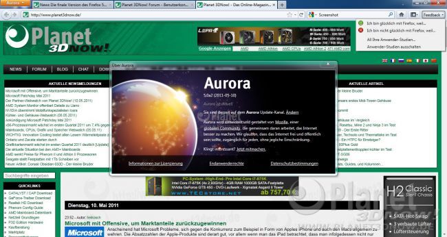 Mozilla Aurora