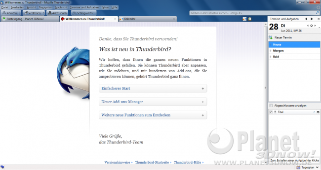 Mozilla Thunderbird 5 & Lightning 1.0 Beta 4