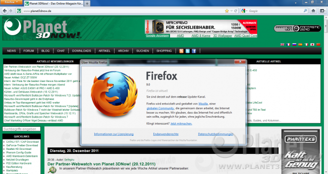 Mozilla Firefox 9