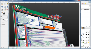 GIMP 2.6 - Planet 3DNow! in 3D