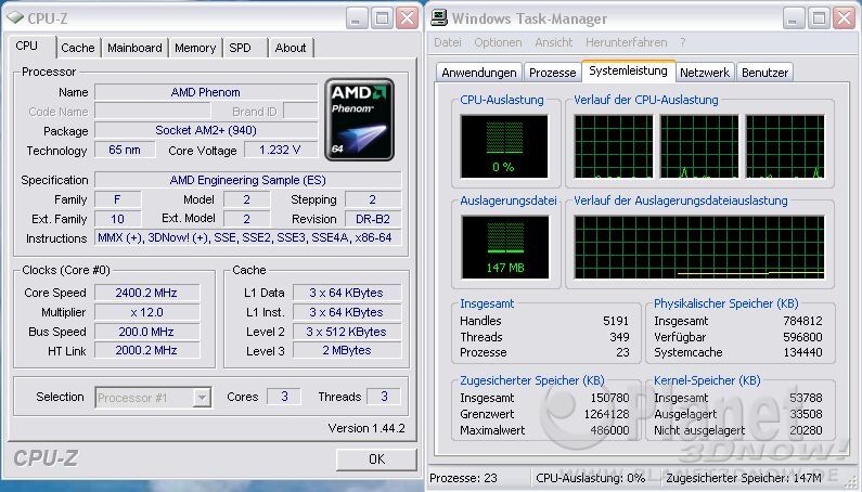 ASUS Crosshair II Formula: deaktivierter Prozessorkern