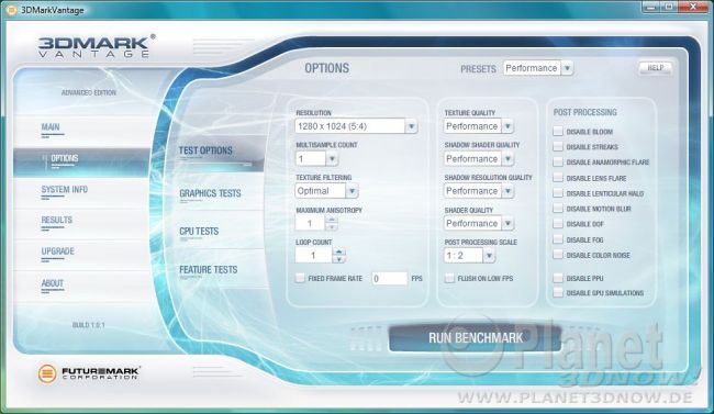 3DMark Vantage Performance