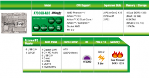 ECS A790GXM-AD3 Sockel AM3