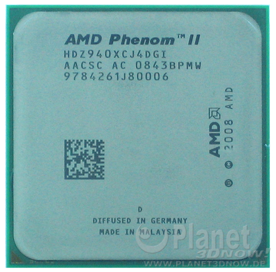 AMD Phenom II Deneb - Foto des Prozessors