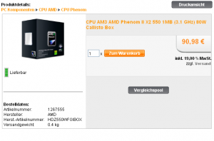 Phenom II X2 550 Black Edition