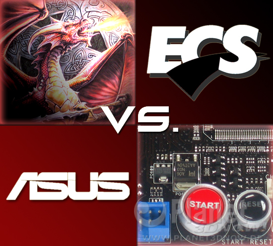 Titelbild zum ECS A790GXM-AD3 vs. ASUS Crosshair III Formula