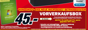 Windows 7 Vorbestellaktion MediaMarkt