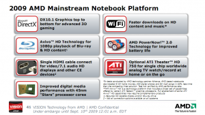 AMD 2009 Mobile Plattform Update