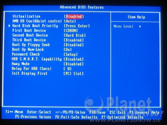Bild vom BIOS des Gigabyte GA-MA790-DQ6