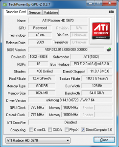 AMD ATI Radeon 5670