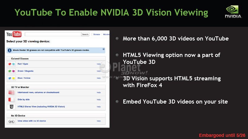 NVIDIA 3D VISION auf YouTube