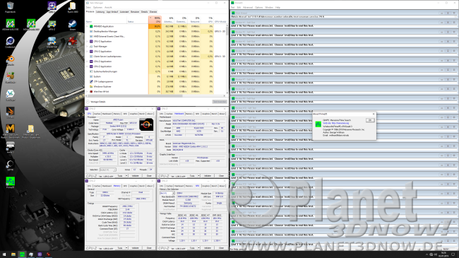 3900X: Auslastung in Prime95 mit 3,5 GHz