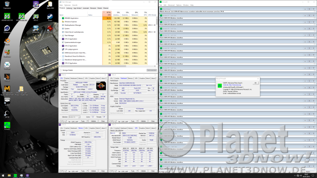 3900X: Auslastung in Prime95 mit Standardtakt