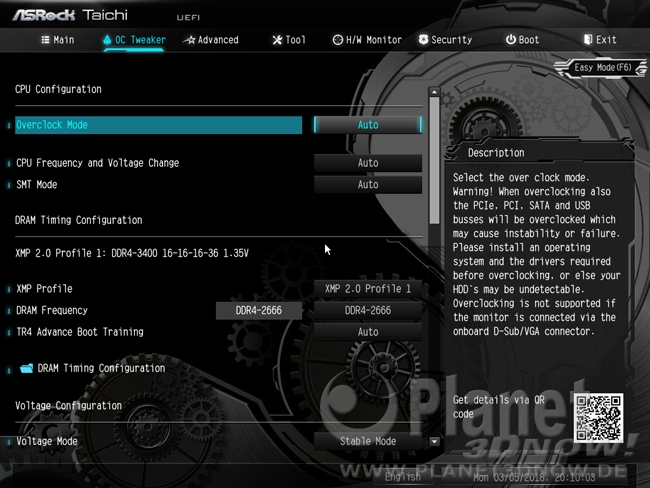 ASRock X399 Taichi: BIOS