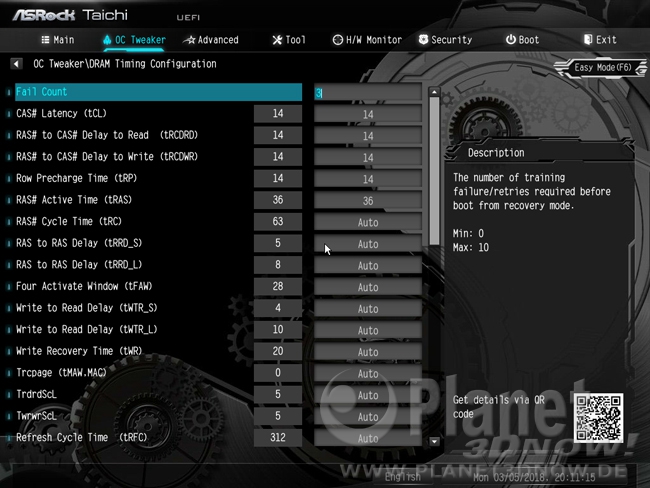ASRock X399 Taichi: BIOS
