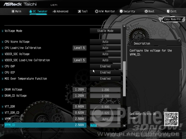 ASRock X399 Taichi: BIOS