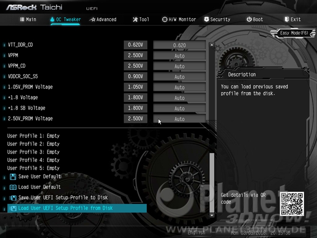ASRock X399 Taichi: BIOS