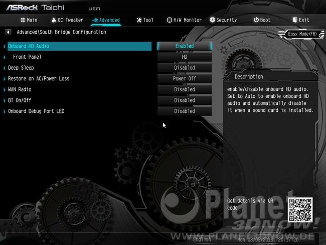ASRock X399 Taichi: BIOS