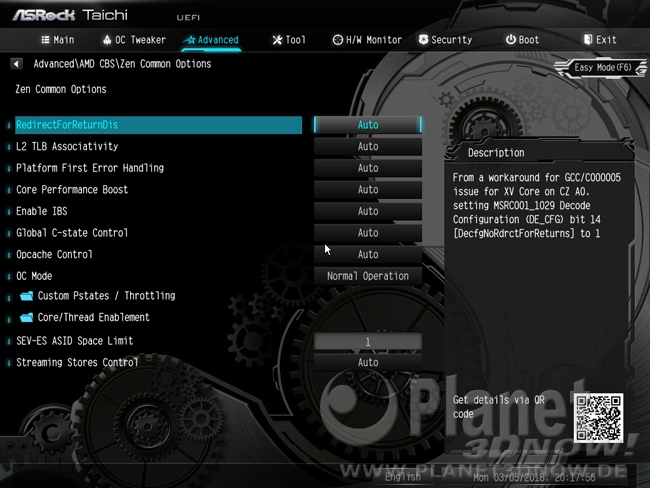 ASRock X399 Taichi: BIOS