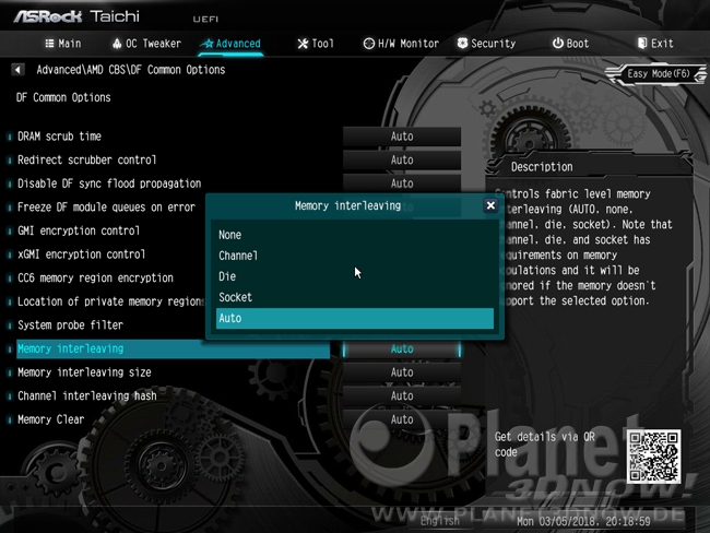 ASRock X399 Taichi: BIOS