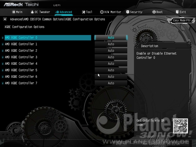 ASRock X399 Taichi: BIOS